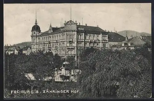 AK Freiburg i. B., Hotel Zähringer Hof