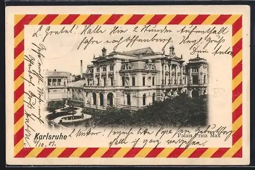 AK Karlsruhe, Palais Prinz Max