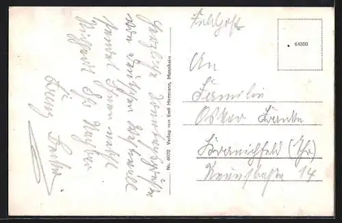 AK Pirmasens, Exerzierplatz mit Kirche