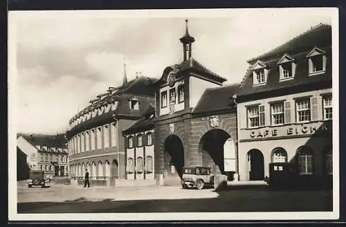 AK Emmendingen i. B., Goetheplatz mit Cafe