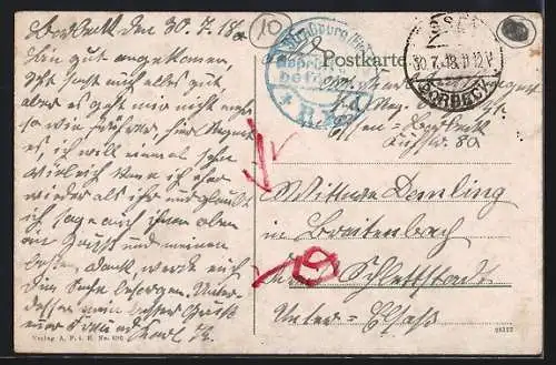 AK Essen, Ansicht der Kruppschen Werke, Alfred Krupp, F. A. Krupp