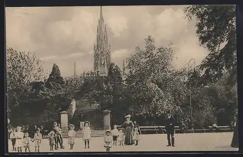 AK Berlin-Kreuzberg, Victoriapark mit Kindern