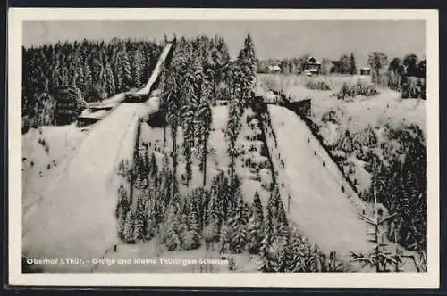 AK Oberhof i. Thür., Grosse und kleine Thüringen-Schanze