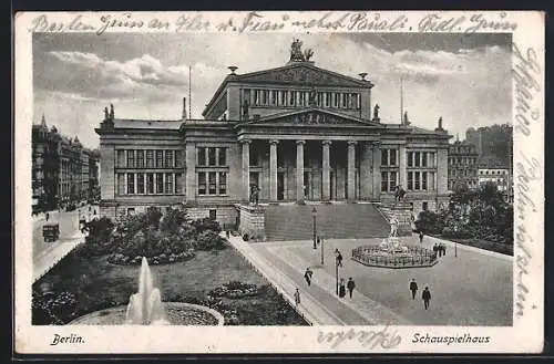 AK Berlin, Schauspielhaus am Gendarmenmarkt