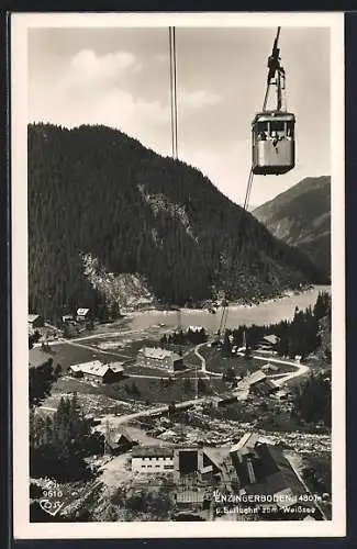 AK Enzingerboden, Teilansicht und Seilbahn zum Weisssee