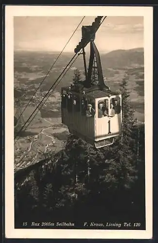 AK Rax, Gondel der Seilbahn