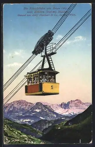 AK Bozen, Die Schwebebahn von Bozen nach Kohlern