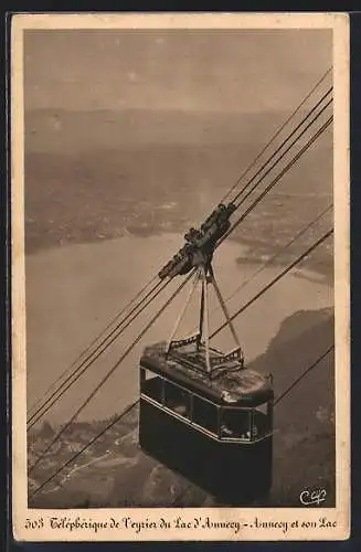 AK Annecy, Téléphérique de Veyrier du Lac d`Annecy, Seilbahn