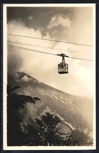 AK Seilbahn mit Bergpanorama