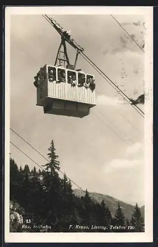 AK Rax, Seilbahn mit Panorama