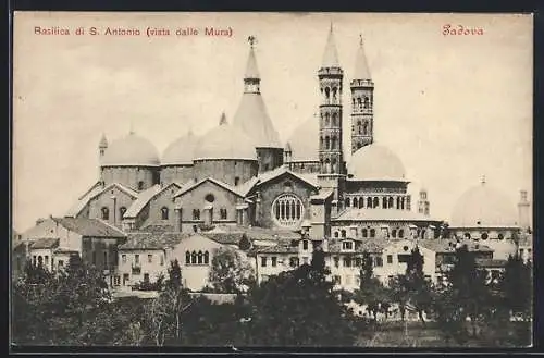 AK Padova, Basilica di S. Antonio vista dalle Mura