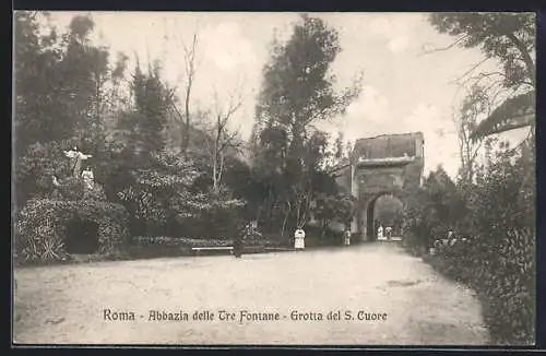 AK Roma, Abbazia delle Tre Fontane, Grotta del S. Cuore