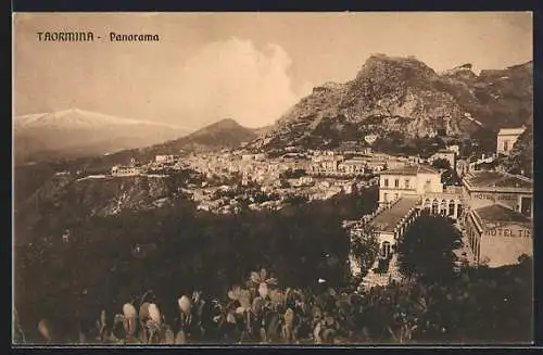 AK Taormina, Panorama mit Ätna