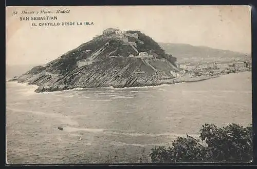 AK San Sebastian, El Castillo desde la Isla