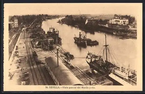 AK Sevilla, Vista parcial del Muelle y rio