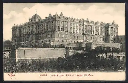 AK Madrid, Palacio Real desde el Campo del Moro