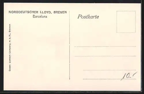 AK Barcelona, Blick über die Stadt