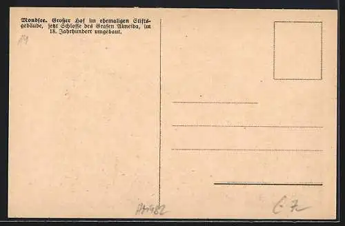AK Mondsee, Grosser Hof im Stiftsgebäude / Schloss