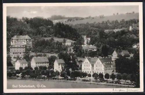 AK Bad Schallerbach, Ortsansicht aus der Vogelschau