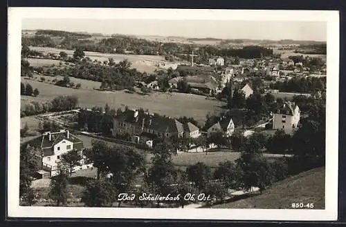 AK Bad Schallerbach, Totalansicht aus der Vogelschau