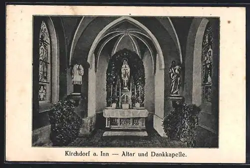 AK Kirchdorf a. Inn, Altar und Dankkapelle