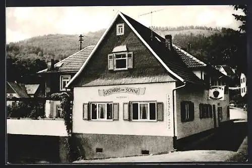 AK Staufenberg / Murgtal, Gasthaus und Metzgerei zur Sonne