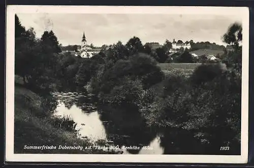 AK Dobersberg an der Thaya, Blick zum Ort