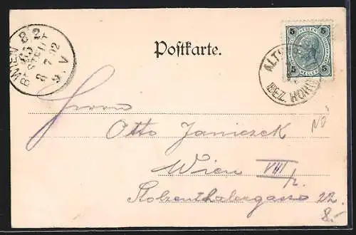 AK Altenburg /N.-Oe., Steinegg, Ortspartie an der Kirche