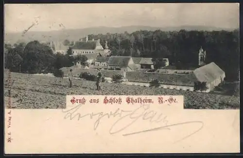 AK Kapelln an der Perschling, Blick auf das Schloss Thalheim