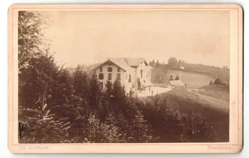 Fotografie Th. Immler, Bregenz, Ansicht Bregenz, Blick zum Hotel Pfänder