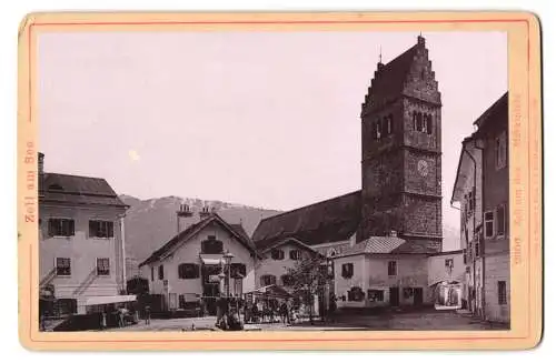 Fotografie Römmler & Jonas, Dresden, Ansicht Zell am See, der Marktplatz mit Kirche