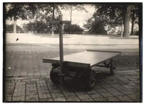 Fotografie Pritschenwagen / Bollerwagen, Wagenfabrik Karl Weinberger Zeppelinstrasse 71 in München