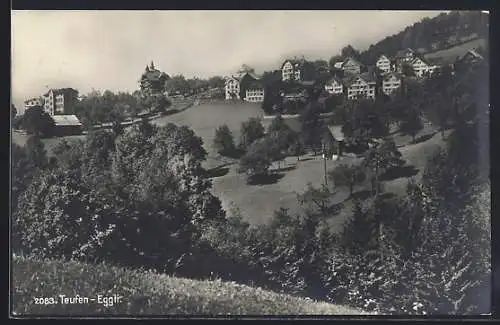 AK Teufen, Eggli, Ortsansicht am Berghang