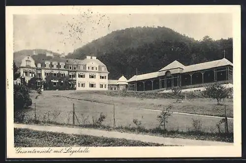 AK Wopfing, Siemens Erholungsheim, Gesamtansicht mit Liegehalle