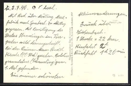 AK Sparbach, Fliegeraufnahme des Ortes, Bäume im Hintergrund