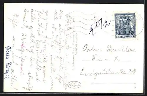 AK Neulengbach, Grossweinberg aus der Vogelschau