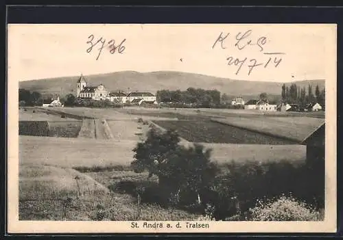 AK Herzogenburg /N.-Oe., St. Andrä an der Traisen, Ortsansicht aus der Ferne