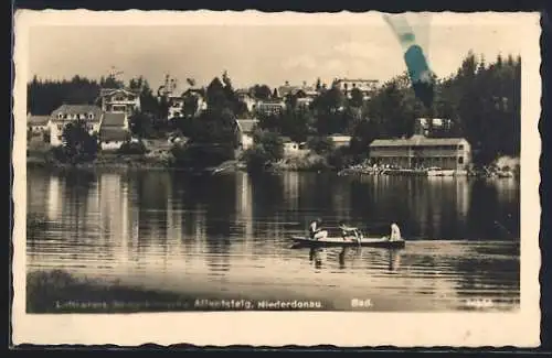 AK Allentsteig /Niederdonau, Uferpartie am Bad