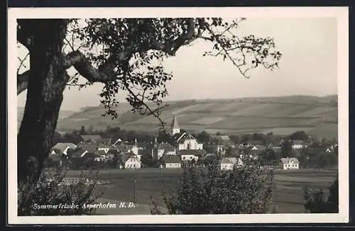 AK Asperhofen /N.-D., Blick über Ort und Umgebung