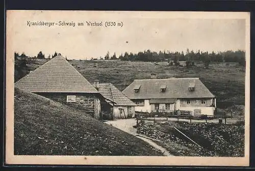 AK Trattenbach /N.-Oe., Kranichberger-Schwaig am Wechsel, Gasthaus von Franz Huber