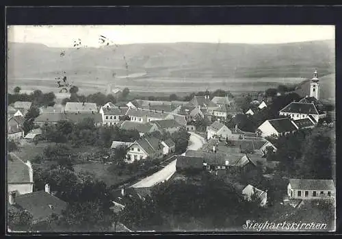 AK Sieghartskirchen, Ortsansicht aus der Vogelschau