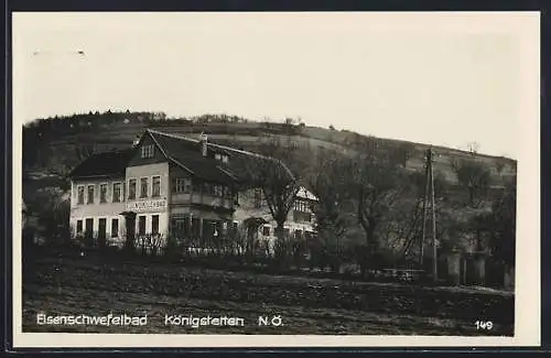 AK Königstetten /N.-Oe., Blick zum Eisenschwefelbad