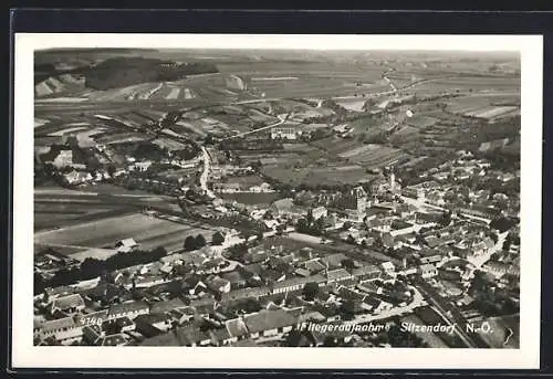 AK Sitzendorf, Totalansicht, Fliegeraufnahme