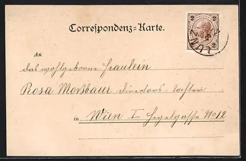 AK Lunz, Partie im Ortskern mit Kirche