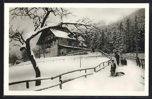 AK Reichenau /Rax, Alpenhotel und Pension Knappenhof