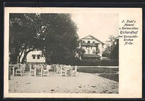 AK Gumpoldskirchen, Meierei und Restauration Richardhof