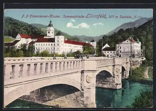 AK Lilienfeld, Blick auf das Cistercienser-Kloster