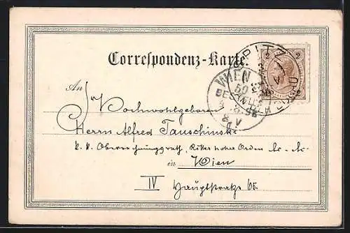 Künstler-AK Spitz a. D., Ortsansicht mit Turm u. Landstreicher, Schulkinder, Siegel, Spendenkarte Kaiser-Jubiläums-Fond