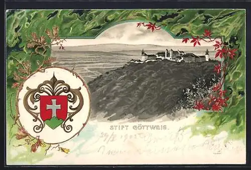 AK Göttweig, Stift Göttweig und Wappen