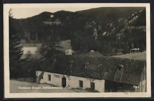 AK Miesenbach /N.-Oe., Scheuchenstein, Gasthaus Ferdinand Berger